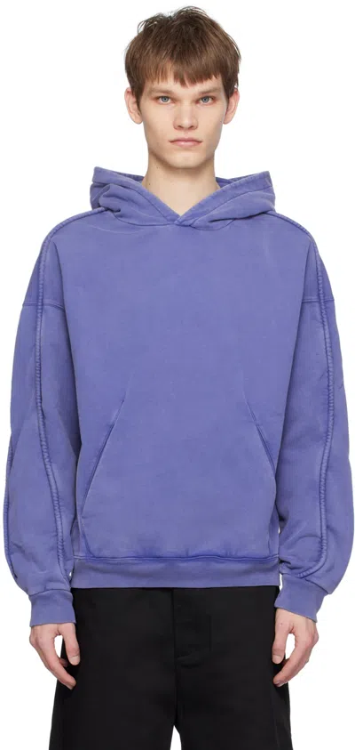 Axel Arigato Blue Kansas Hoodie In Bright Blue Old Dye
