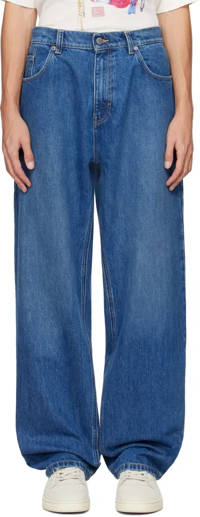 Axel Arigato Blue Zine 'arigato' Jeans In Mid Blue