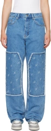 Axel Arigato Blue Zine Relaxed-fit Jeans In Blue