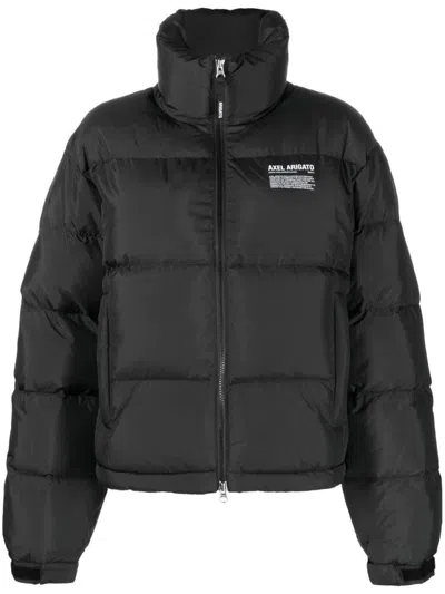 AXEL ARIGATO BOXY SILHOUETTE BLACK PUFFER JACKET