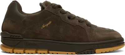 Axel Arigato Area Haze Sneakers In Dk Brown/gum