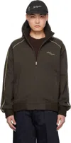 Axel Arigato Brown Carter Track Jacket In Dark Brown