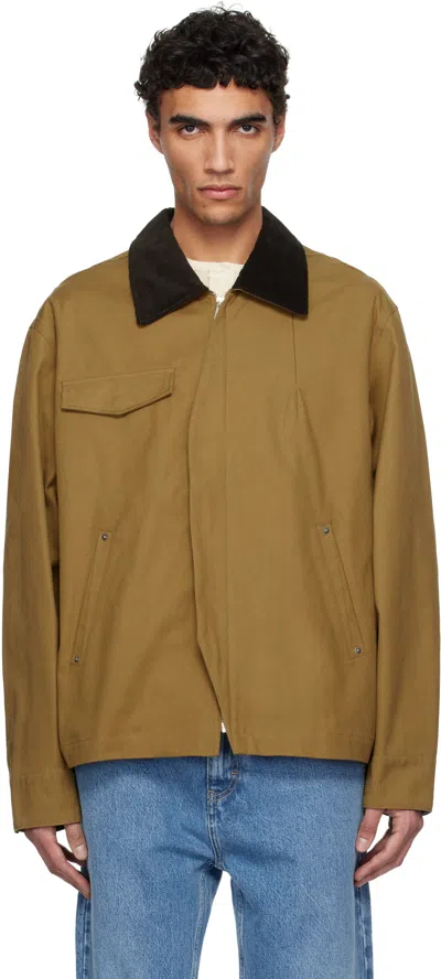 Axel Arigato Brown Dallas Chore Jacket In Camel