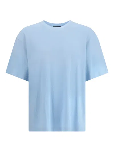Axel Arigato T-shirt Bubble Reverse Azzurra In Blue