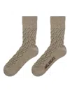 Axel Arigato Cable-knit Socks In Neutral