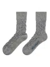 Axel Arigato Cable-knit Socks In Gray