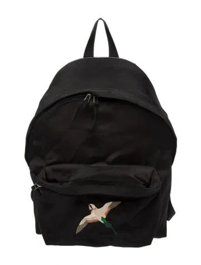 Pre-owned Axel Arigato Canvas Backpack In Black
