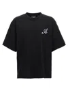 Axel Arigato Logo-embroidered T-shirt In Black