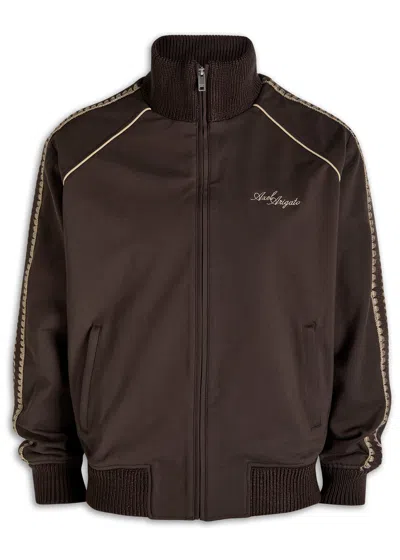 Axel Arigato Carter Ponte-jersey Track Jacket In Brown