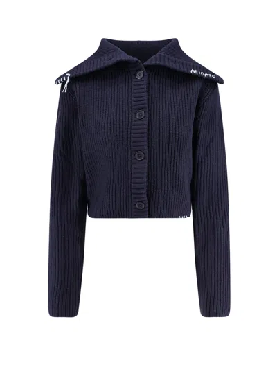AXEL ARIGATO CELIN RIBBED WOOL BLEND CARDIGAN
