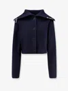 Axel Arigato Women Celin Ribbed Wool Blend Cardigan In Blue