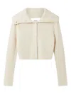 Axel Arigato Celine Ribbed Cardigan In Neutral
