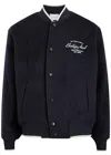 Axel Arigato Printed Jacket Collared Neck In Navy