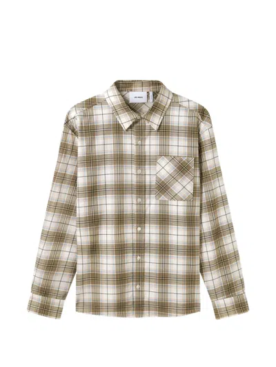 Axel Arigato Wick Check-pattern Chest-pocket Shirt In Multi