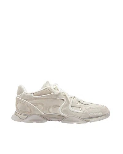 Axel Arigato Eris White Low Top Sneakers With Logo Patch On The Tongue In Leather And Fabric Woman