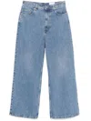 Axel Arigato Denim Wide-leg Jeans In Blue