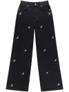 Axel Arigato Clara Wide-leg Jeans In Black