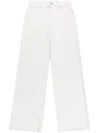 Axel Arigato Clara Wide-leg Jeans In White