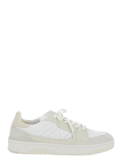 AXEL ARIGATO AXEL ARIGATO MEN 'CLAY' BEIGE SNEAKERS WITH SUEDE PANELS AND LOGO PATCH ON THE TONGUE IN LEATHER MAN