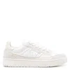 Axel Arigato Chunky Sole Sneakers With Smooth And Textured Upper In White/beige