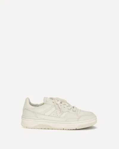Axel Arigato Clay Leather Panelled Sneakers In White