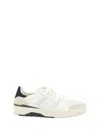 Axel Arigato Caly Low-top Leather And Suede Sneakers In Off White/ Dk Blue