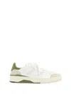 Axel Arigato Caly Low-top Leather And Suede Sneakers In Off White/green