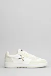 Axel Arigato Dice Lo Embroidered Leather Sneakers In White