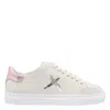 Axel Arigato Round Toe Leather Sneakers With Metallic Accent
