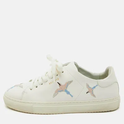 Pre-owned Axel Arigato Clean 90 Bee Bird Size 39 White Leather Low Top Sneakers