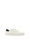Axel Arigato Clean 90 Contrast White Low Top Sneakers With Laminated Logo In Leather Man In White