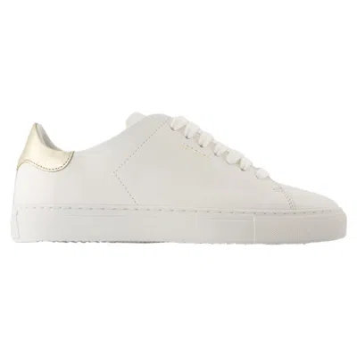 AXEL ARIGATO CLEAN 90 CONTRAST SNEAKERS - AXEL ARIGATO - LEATHER - WHITE/GOLD