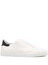 AXEL ARIGATO CLEAN 90 CONTRAST' WHITE LOW TOP SNEAKERS WITH LAMINATED LOGO IN LEATHER