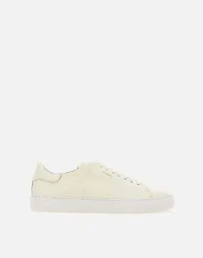Pre-owned Axel Arigato Clean 90 Cream Leather Sneakers 100% Original In White