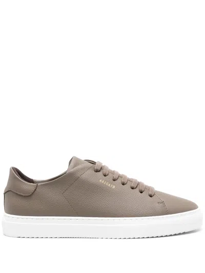 Axel Arigato Clean 90 Beige Sneakers With Side Logo Lettering In Suede Man In Nude