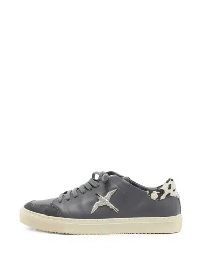 Pre-owned Axel Arigato Clean 90 Leather Sneakers In Gray