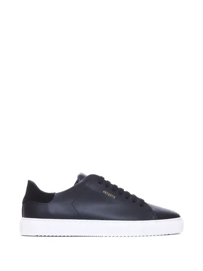 Axel Arigato Leather Sneakers With Removable Cushioned Footbed And Rubber Outsoles In Black