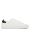 Axel Arigato Clean 90 Contrast White Low Top Sneakers With Laminated Logo In Leather Man