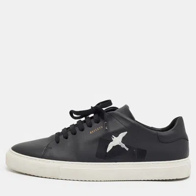 Pre-owned Axel Arigato Clean 90 Size 46 Black Leather Low Top Sneakers