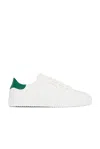 Axel Arigato Clean 90 Leather Sneakers In White & Green