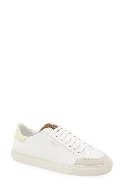 Axel Arigato Clean 90 Sneaker In White/light Yellow