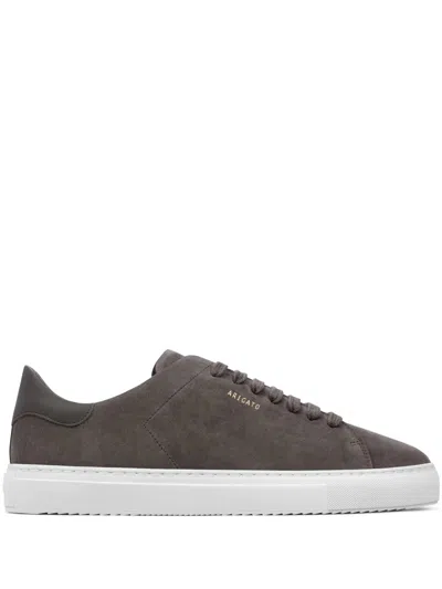 Axel Arigato Suede Low-top Trainers Round Toe Rubber Sole In Grey