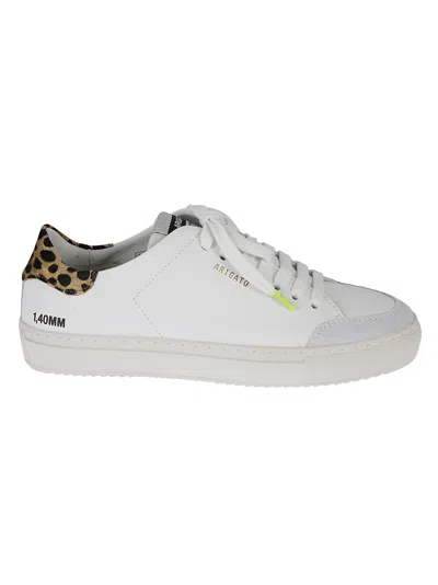 Axel Arigato Clean 90 Triple Animal Sneakers In White/leopard/cremino