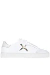 Axel Arigato Clean 90 Embroidered Leather Sneakers In White