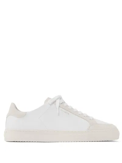 Axel Arigato Clean 90 Suede-trimmed Leather Sneakers In White