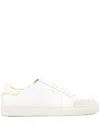 Axel Arigato Round Toe Rubber Sole Contrast Heel In White