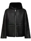 Axel Arigato Angus Shearling Jacket In Black