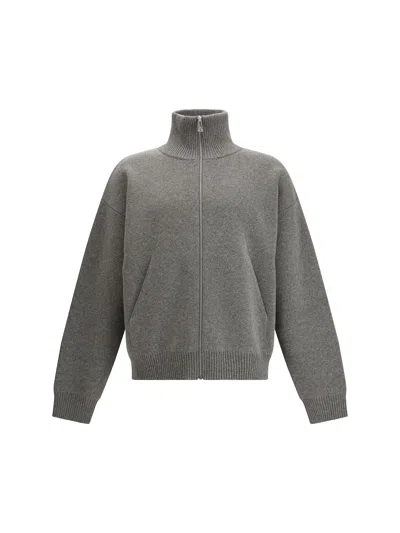 Axel Arigato Core Zip-up Cardigan In Gray