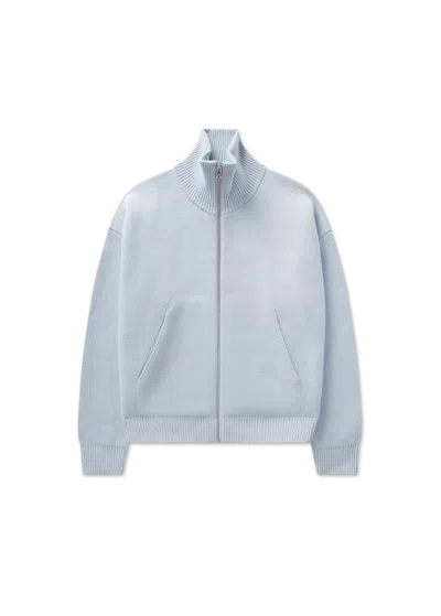 Axel Arigato Core Zip-up Cardigan In Blue