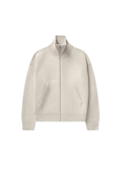 Axel Arigato Core Zip-up Cardigan In Neutral
